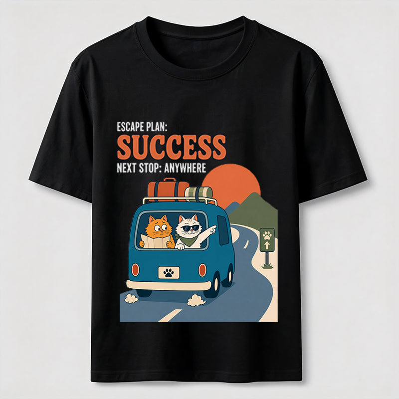 Escape Plan Cat Road Trip Classic T-Shirt