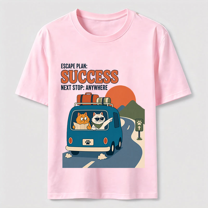 Escape Plan Cat Road Trip Classic T-Shirt