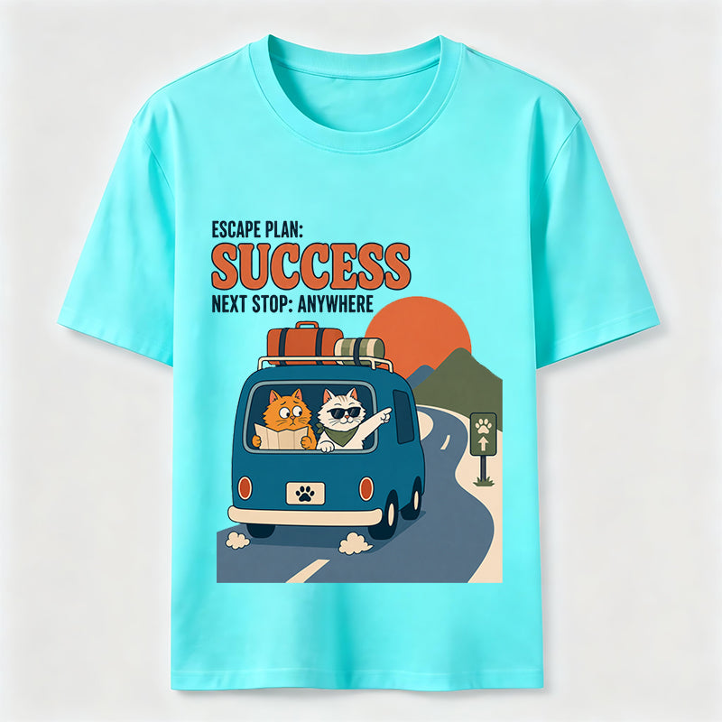 Escape Plan Cat Road Trip Classic T-Shirt