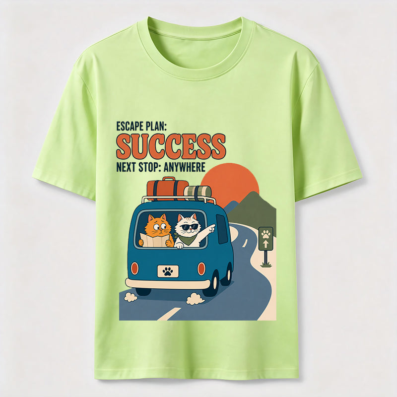 Escape Plan Cat Road Trip Classic T-Shirt