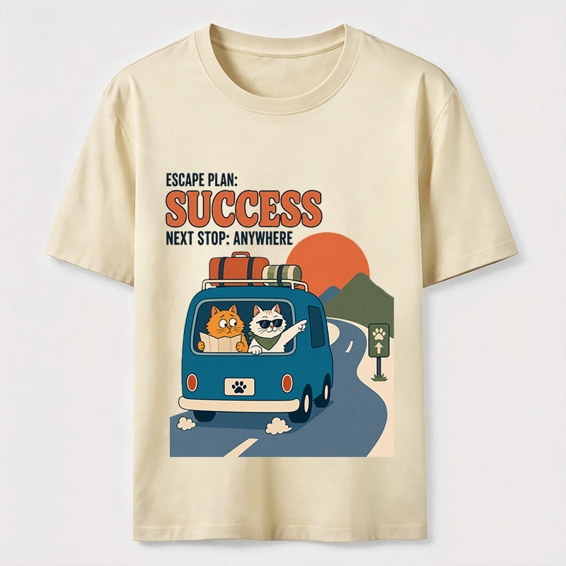 Escape Plan Cat Road Trip Classic T-Shirt