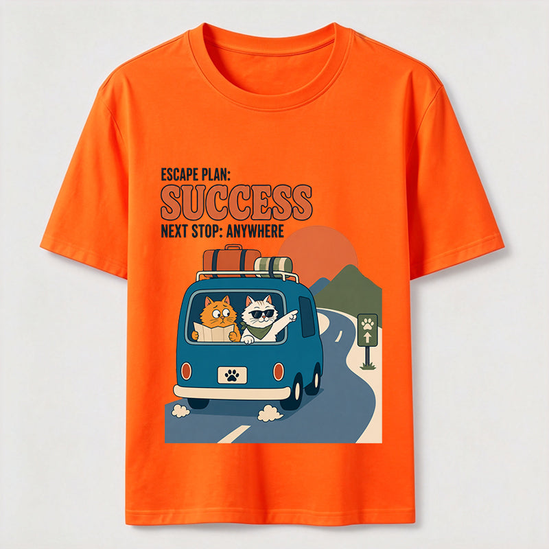 Escape Plan Cat Road Trip Classic T-Shirt
