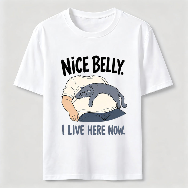 Belly Tenant Cat Classic T-Shirt