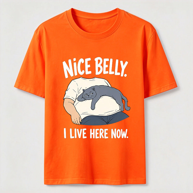 Belly Tenant Cat Classic T-Shirt