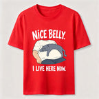 Belly Tenant Cat Classic T-Shirt
