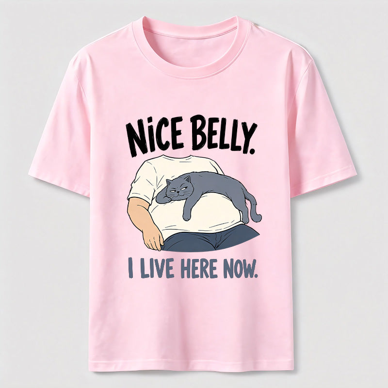 Belly Tenant Cat Classic T-Shirt