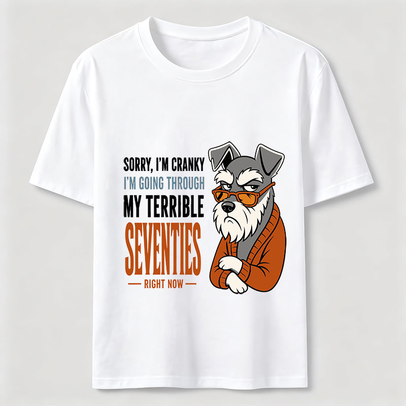 Terrible Seventies Cranky Schnauzer Classic T-Shirt