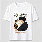 Love You from Over There Cat Classic T-Shirt