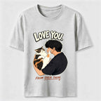 Love You from Over There Cat Classic T-Shirt