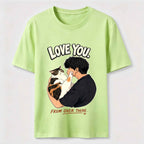 Love You from Over There Cat Classic T-Shirt