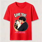 Love You from Over There Cat Classic T-Shirt