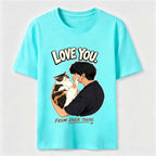 Love You from Over There Cat Classic T-Shirt
