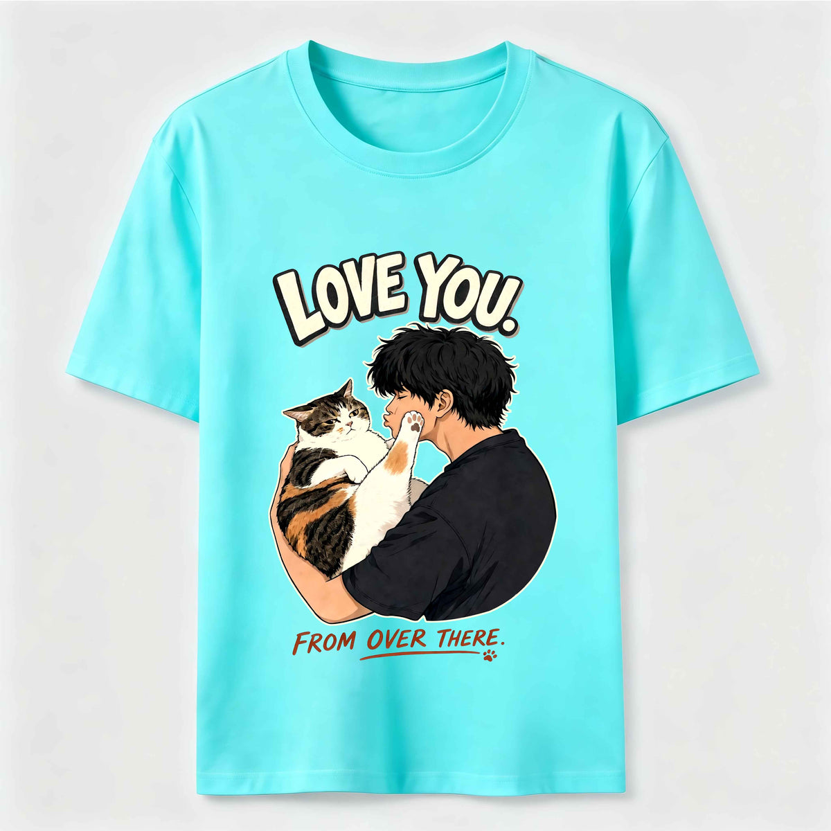 Love You from Over There Cat Classic T-Shirt