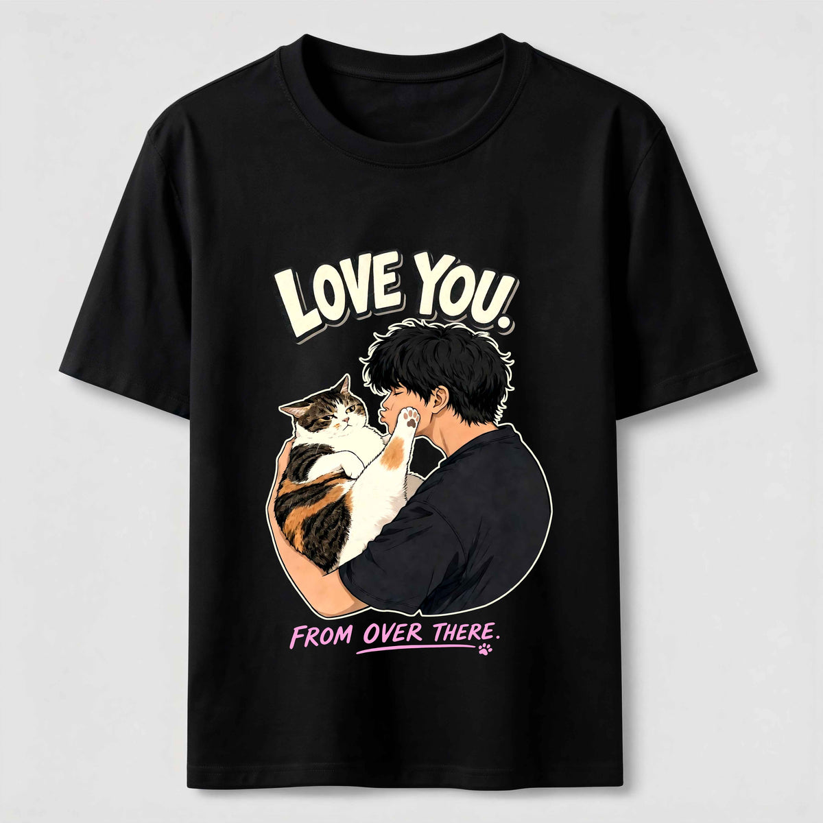 Love You from Over There Cat Classic T-Shirt