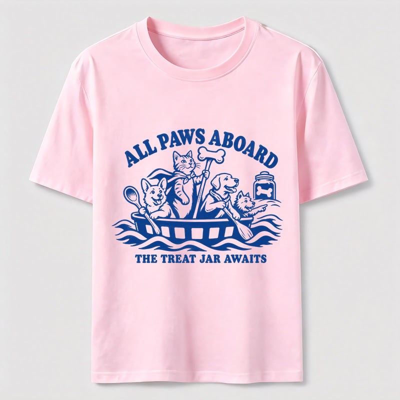 All Paws Aboard Pet Crew Classic T-Shirt