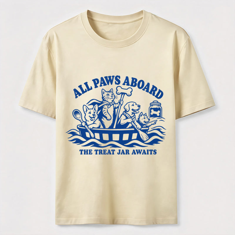 All Paws Aboard Pet Crew Classic T-Shirt