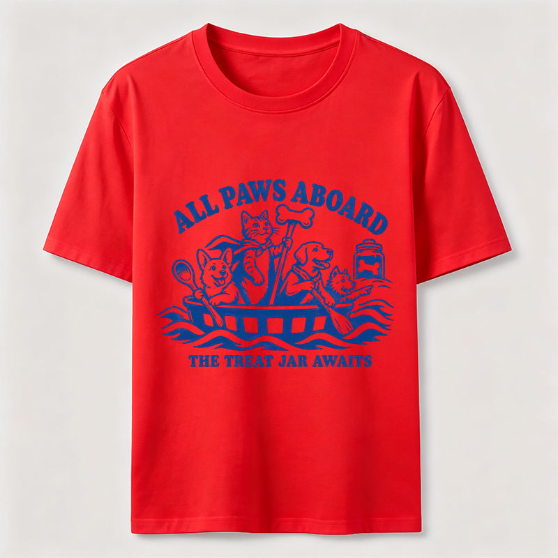 All Paws Aboard Pet Crew Classic T-Shirt