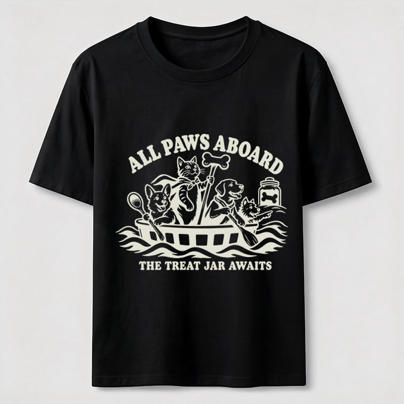 All Paws Aboard Pet Crew Classic T-Shirt