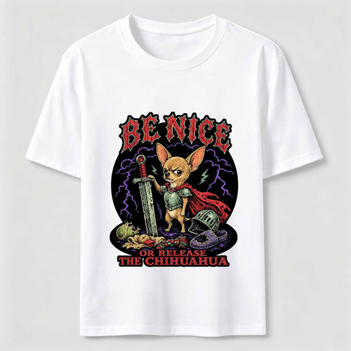 Be Nice Chihuahua Knight Classic T-Shirt