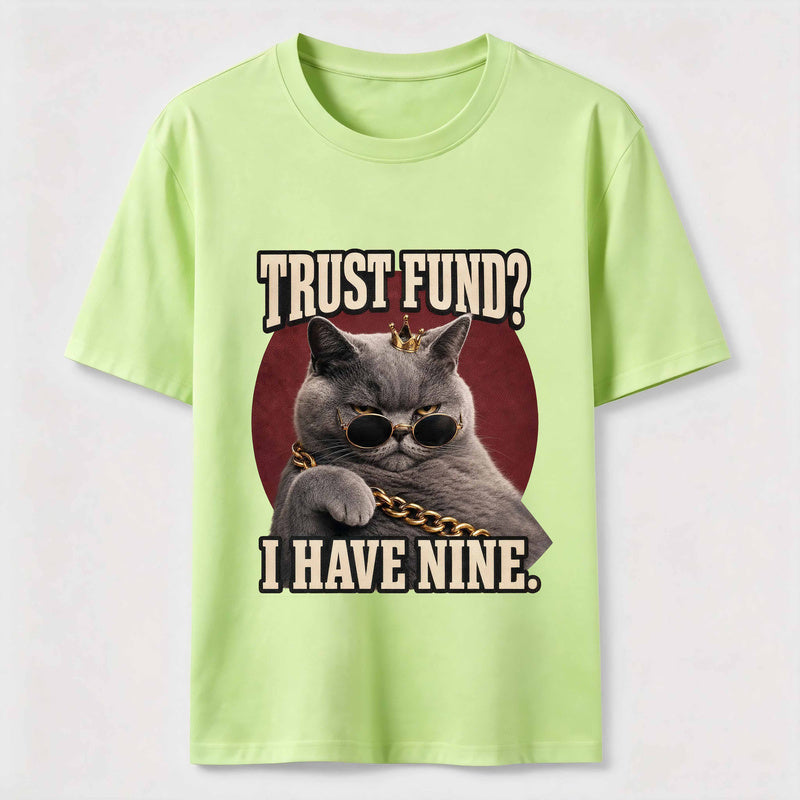 Trust Fund Nine Lives Cat Classic T-Shirt