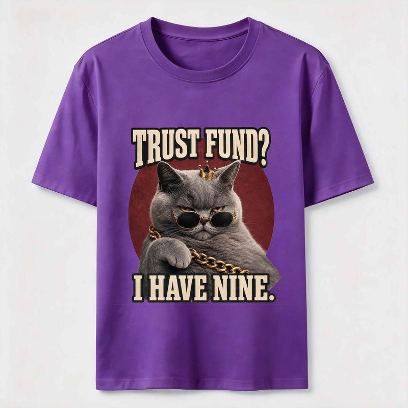 Trust Fund Nine Lives Cat Classic T-Shirt