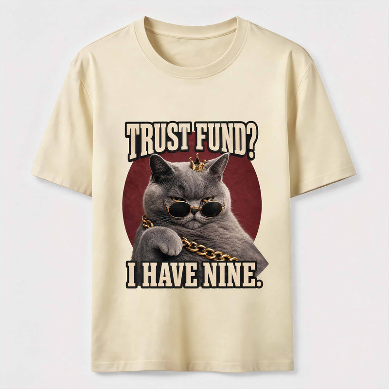 Trust Fund Nine Lives Cat Classic T-Shirt