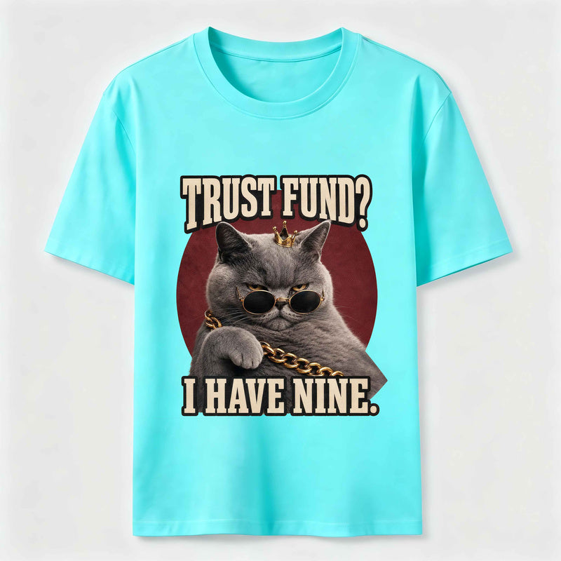 Trust Fund Nine Lives Cat Classic T-Shirt