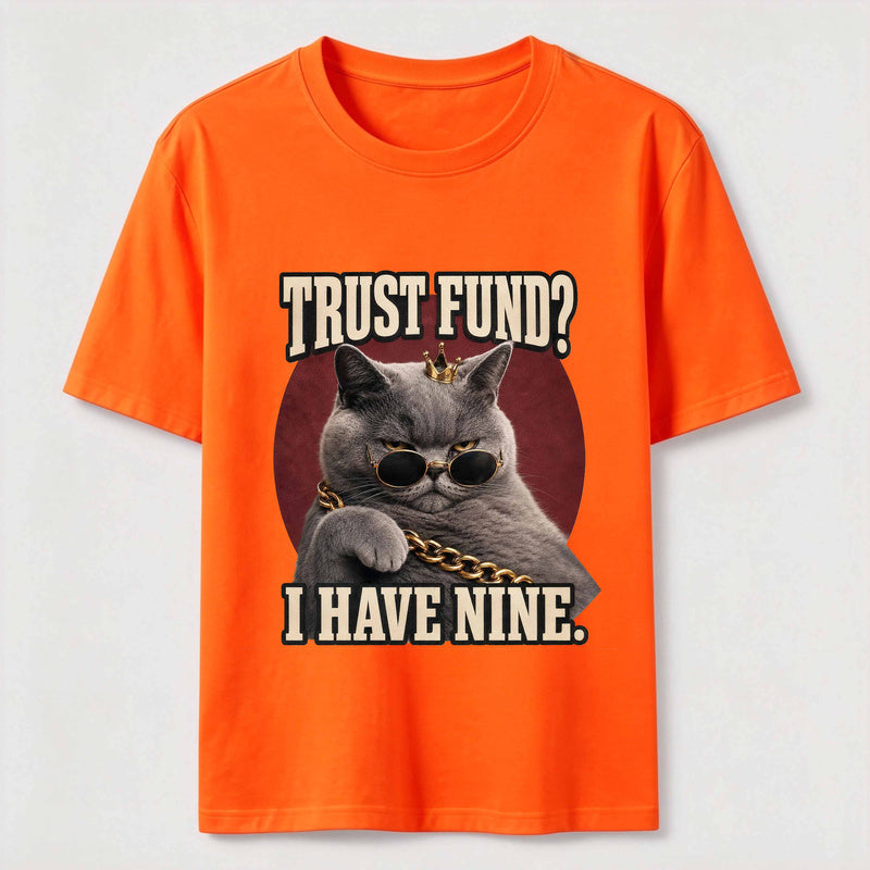 Trust Fund Nine Lives Cat Classic T-Shirt