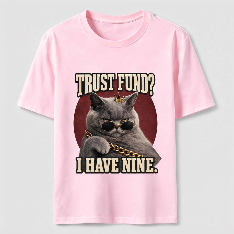 Trust Fund Nine Lives Cat Classic T-Shirt