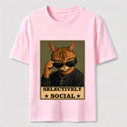 Cat Selective Not Anti-Social Classic T-Shirt