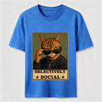 Cat Selective Not Anti-Social Classic T-Shirt