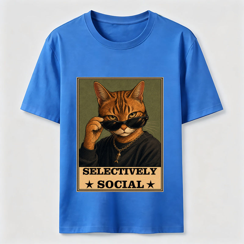 Cat Selective Not Anti-Social Classic T-Shirt