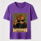 Cat Selective Not Anti-Social Classic T-Shirt