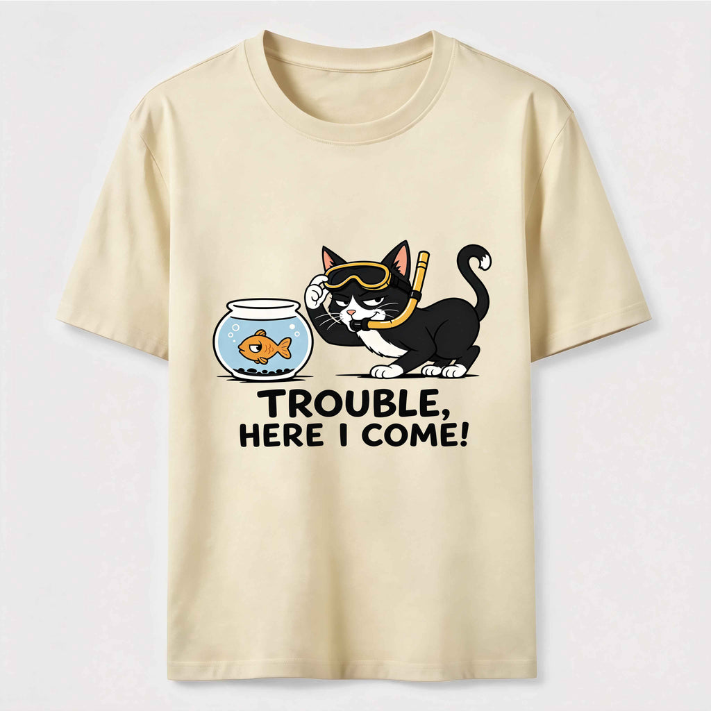 Just Another Day Causing Trouble Cat Classic T-Shirt