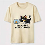 Just Another Day Causing Trouble Cat Classic T-Shirt