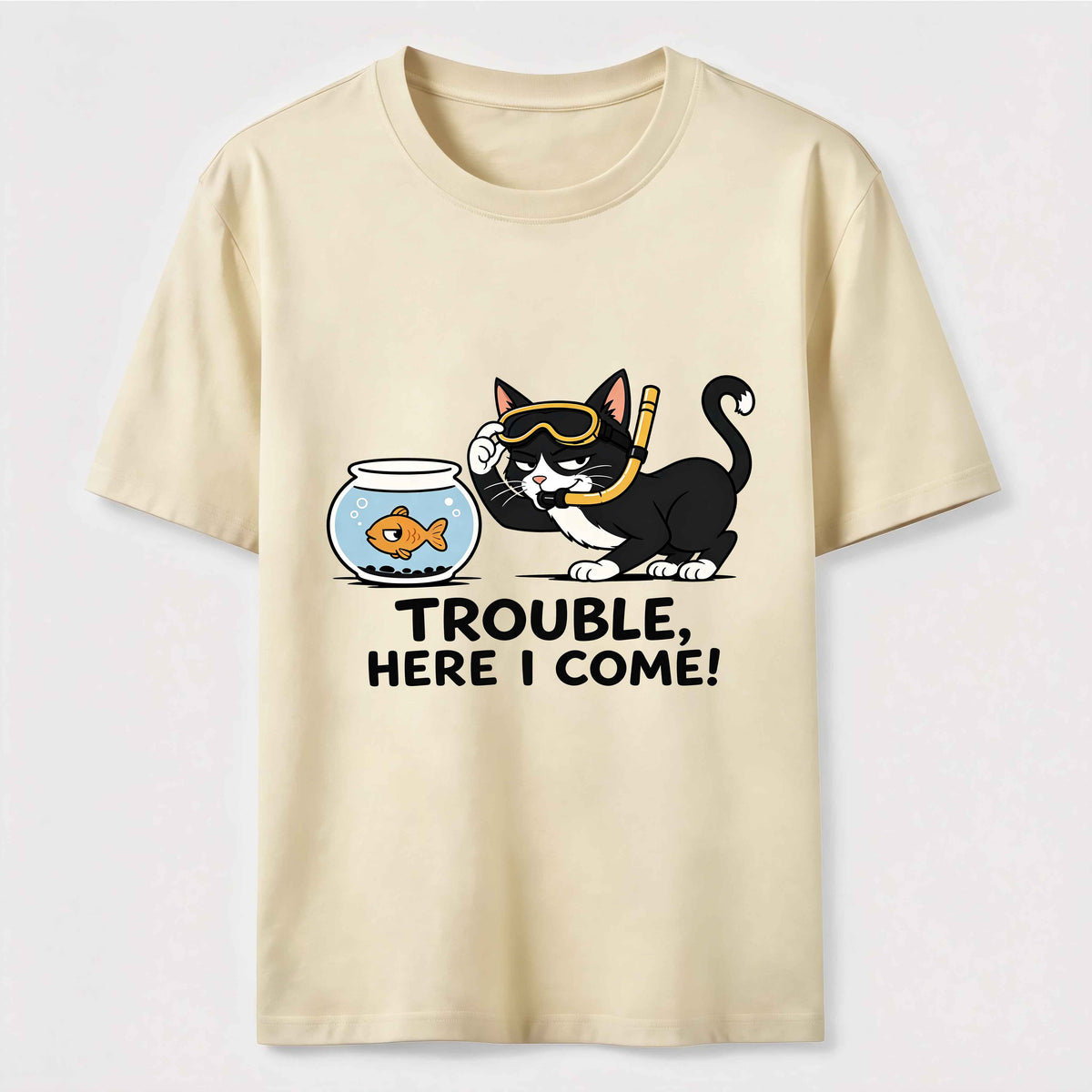 Just Another Day Causing Trouble Cat Classic T-Shirt