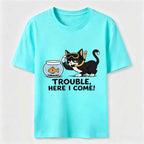 Just Another Day Causing Trouble Cat Classic T-Shirt