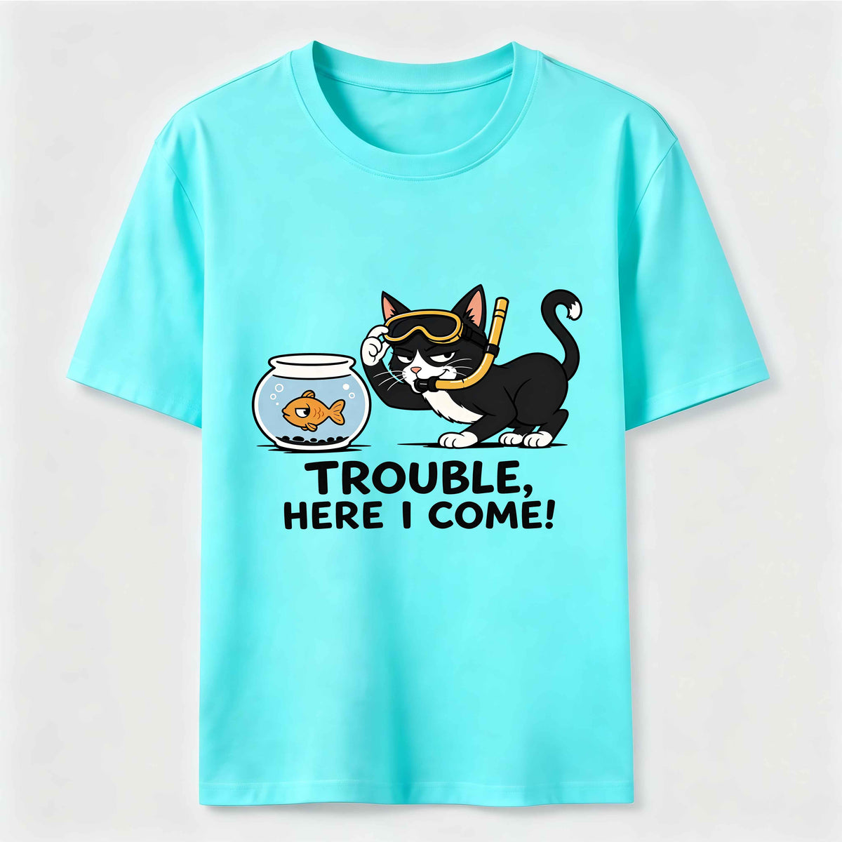 Just Another Day Causing Trouble Cat Classic T-Shirt