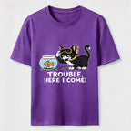 Just Another Day Causing Trouble Cat Classic T-Shirt