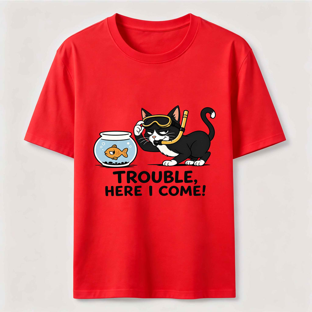 Just Another Day Causing Trouble Cat Classic T-Shirt