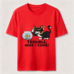 Just Another Day Causing Trouble Cat Classic T-Shirt