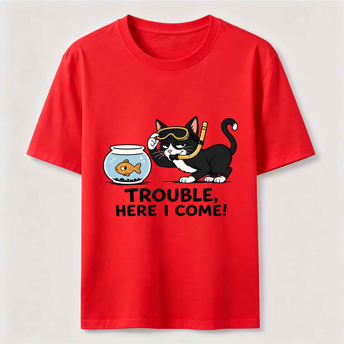 Just Another Day Causing Trouble Cat Classic T-Shirt