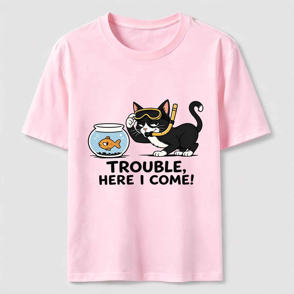 Just Another Day Causing Trouble Cat Classic T-Shirt
