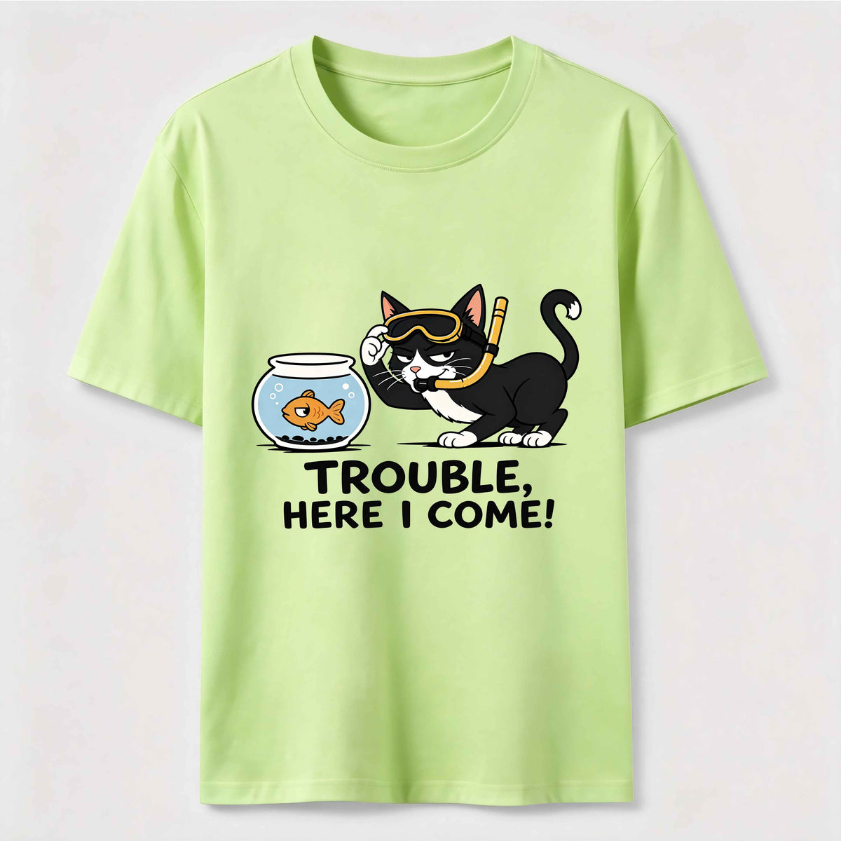 Just Another Day Causing Trouble Cat Classic T-Shirt