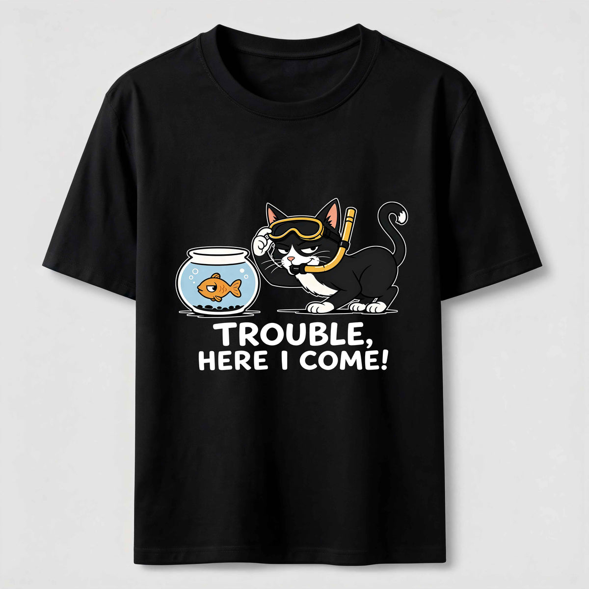 Just Another Day Causing Trouble Cat Classic T-Shirt