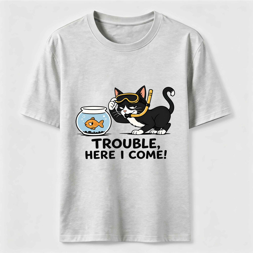 Just Another Day Causing Trouble Cat Classic T-Shirt