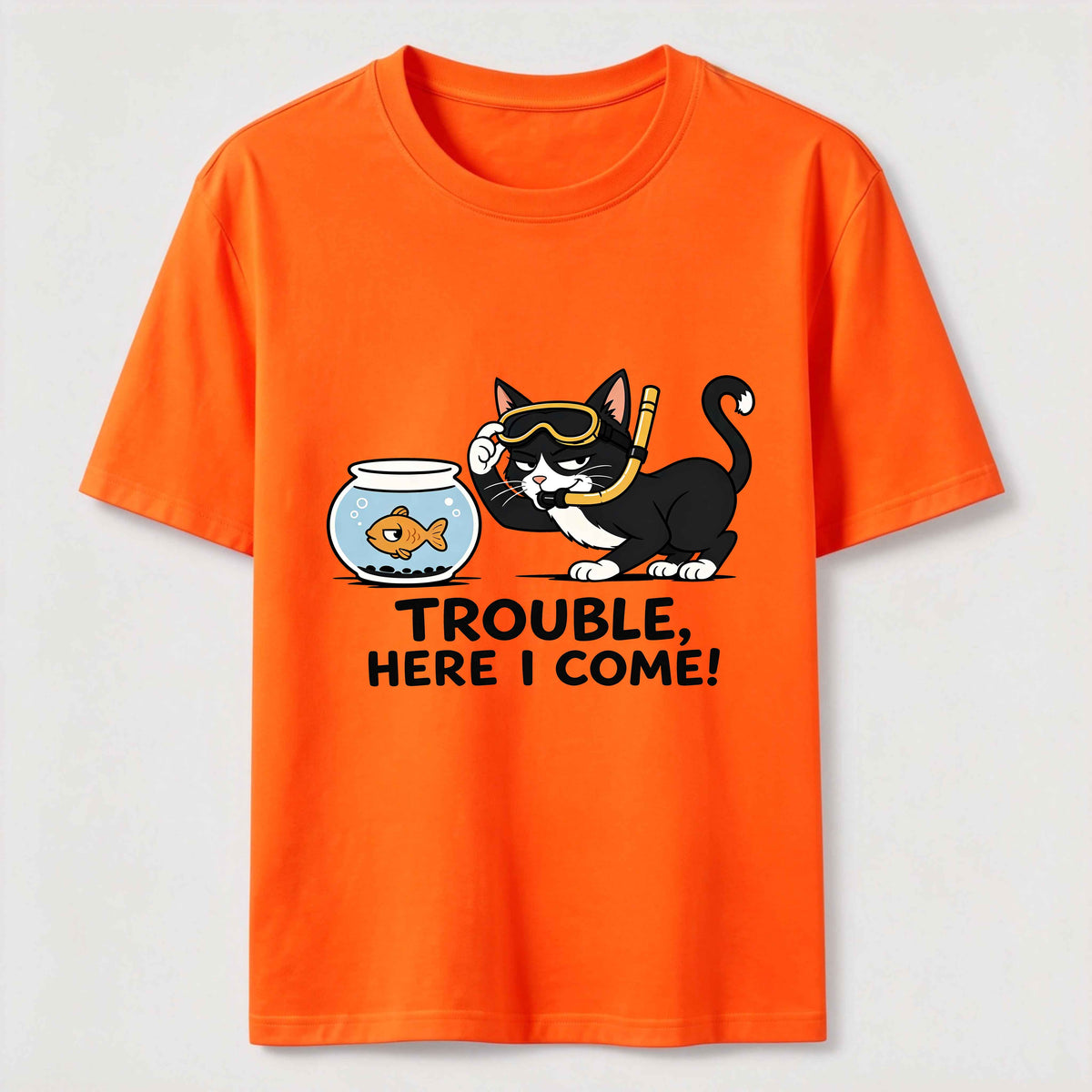 Just Another Day Causing Trouble Cat Classic T-Shirt