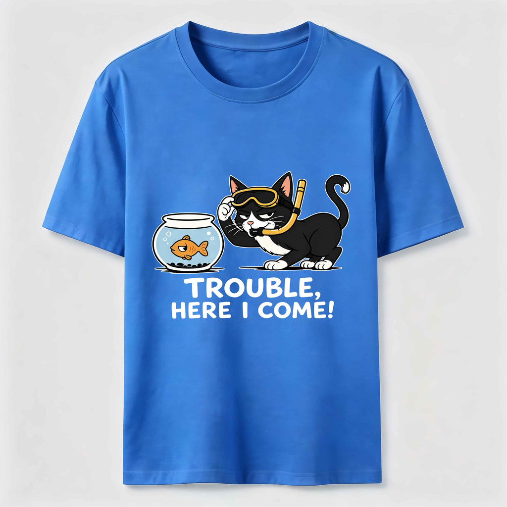 Just Another Day Causing Trouble Cat Classic T-Shirt