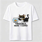 Just Another Day Causing Trouble Cat Classic T-Shirt