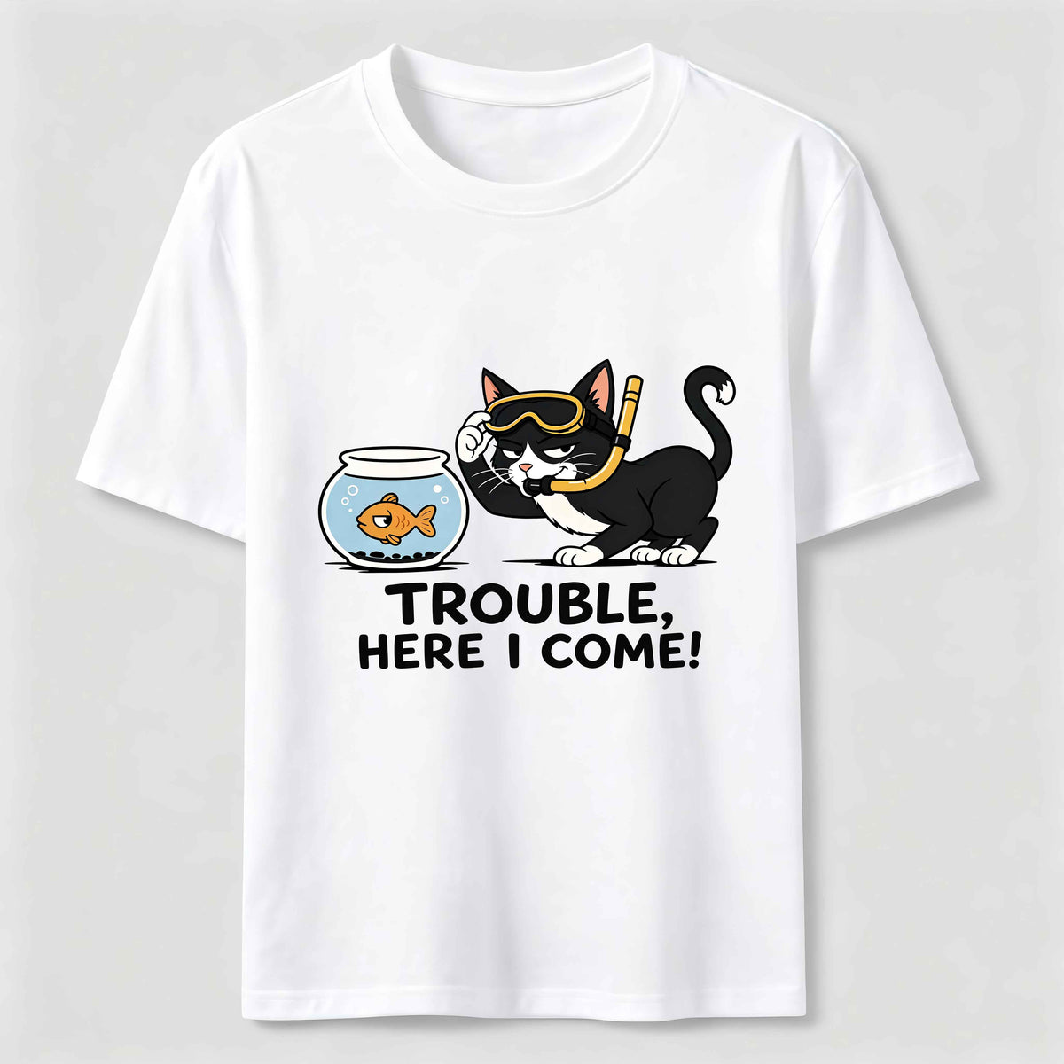 Just Another Day Causing Trouble Cat Classic T-Shirt